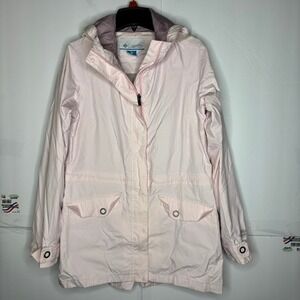 Columbia Pink Lightweight Hooded Jacket Women's Casual Outdoor‎ Rain Coat